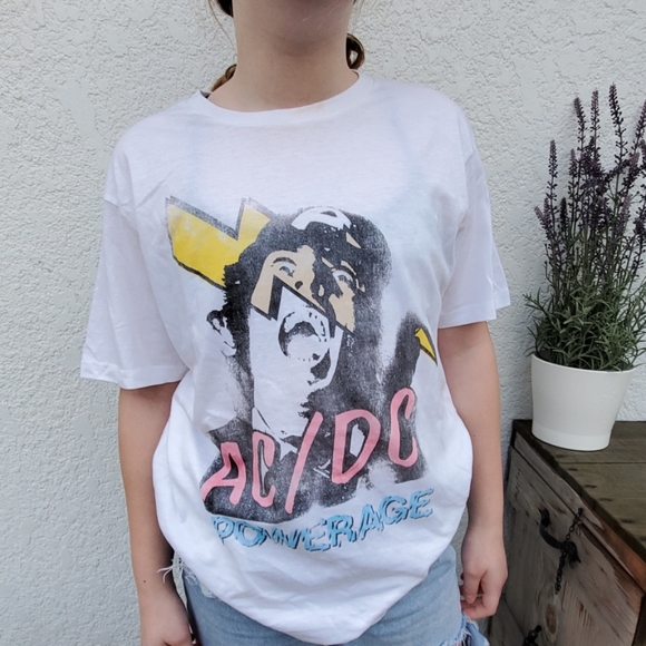 AC/DC white tee - Picture 3 of 5